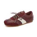Women’s Genuine Leather German Training Shoes – Retro "Forrest Gump" Sneakers