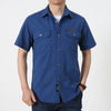 Men’s Summer Short Sleeve Multi-Pocket Tooling Cargo Shirt