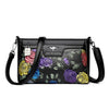 Damen-Umhängetasche mit Blumenmuster | Hochwertige Crossbody-Tasche aus Leder