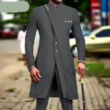 African Style Men's 2-Piece Slim Fit Suit | Single Breasted Blazer and Pants Set