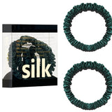 The "Silk-Thread" Slim Set: Premium 100% Mulberry Silk Skinny Scrunchies