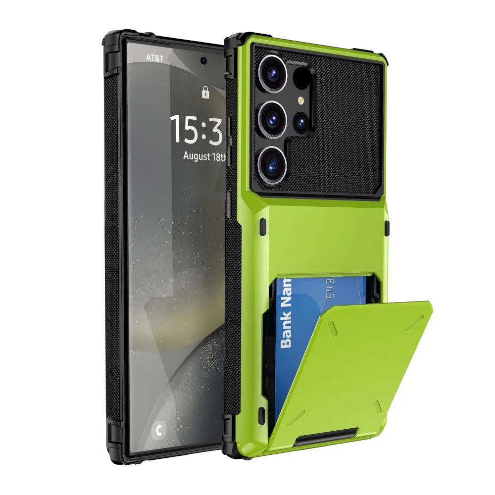 Premium Wallet Case with Card Holder for Samsung Galaxy S26 S25 S24 Ultra And A Series