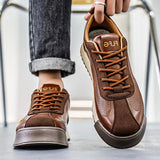 Herren Luxus-Sneaker – Atmungsaktive modische Laufschuhe, lässige Leder-Slipper