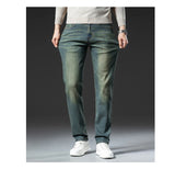 Men's Premium Vintage Jeans | New High-End Elastic Business Casual Denim