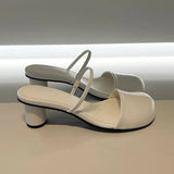 Damen-Mules mit Zehenabdeckung – elegante Slingback-Sandalen zum Hineinschlüpfen