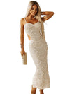 Sequin Hollow Out Mermaid Evening Gown – Elegant Backless Spaghetti Strap Dress
