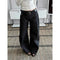 Women’s Y2K Baggy Denim Trousers | Vintage Washed High-Waist Black Jeans