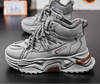 Herren-Winter-Sneaker-Stiefel: Wasserdichte, warm gefütterte Schneestiefel, rutschfeste sportliche Winterschuhe