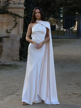 Sexy Satinband Neckholder Partykleid – Elegantes rückenfreies Abendkleid für Damen