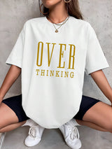 The Overthinking Tee: Women’s Vintage-Inspired Cotton Top