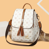 Luxuriöser hochwertiger Damen-Lederrucksack | Designer-Fashion-Drucktasche