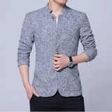 Der Seoul Heritage Blazer: Karierter Herrenanzug im koreanischen Stil – Winterliche, mit Fleece gefütterte, verdickte Jacke