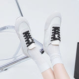Moralische Trainingsschuhe für Damen – Retro Color-Blocked Sneakers