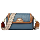 Stone Pattern PU Leather Shoulder Bag | Fashion Mother's Crossbody Bag
