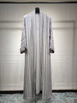 The "Flora" Spring Abaya: Stunning Printed Morocco Style Kaftan & Dubai Robe