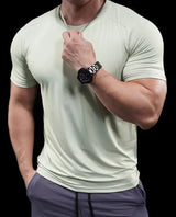 Herren hochelastisches Lauf-T-Shirt | schnelltrocknendes Fitness-Trainingsoberteil