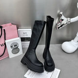 Damen-Winterstiefel Knight – modische Stiefel mit Reißverschluss hinten