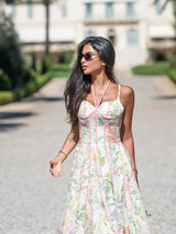 Women’s Printed Halter Neck Maxi Dress