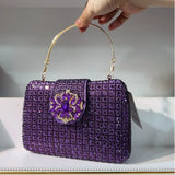The Stellar-Glow Crystal Handbag Luxury Sparkling Diamond Clutch