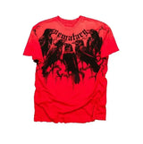 Herren Y2K Gothic Affliction T-Shirt – Baumwoll-T-Shirt mit dunklem Flügelprint