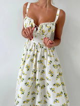 V-Neck Printed Elegant Maxi Dress for Women – Summer Sleeveless Bodycon Dress