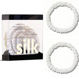 The "Silk-Thread" Slim Set: Premium 100% Mulberry Silk Skinny Scrunchies