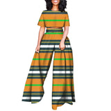 Ankara Print Kurze Bluse und Hose Trainingsanzug, Traditionelle Dashiki Kleidung
