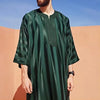 Men’s Long Sleeve Muslim Abaya – Middle Eastern Saudi Thobe