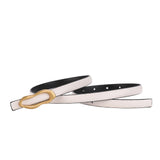 Designer Retro Gold Buckle Belt for Women – High Quality Genuine Leather Waistband