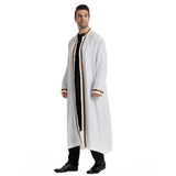 Muslim Men’s Eid Cardigan Abaya | Elegant Jubba Thobe and Ramadan Kimono
