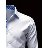 Herren Langarmhemd Weiß – Smart Casual Hemdbluse
