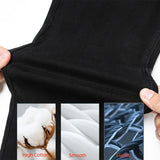 Classic Men's Straight Jeans | Streetwear Soft Black & Blue Denim Pants