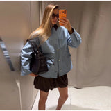 Casual Pockets Jacket for Women | Urban Loose Fit Lapel Coat