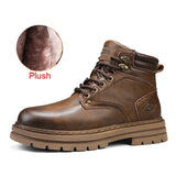 Handgemachte, luxuriöse, warm gefütterte Designer-Stiefeletten für Herren – Winterstiefeletten aus Spaltleder