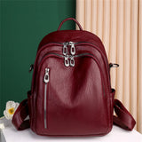 Weiche Damen-Schultertasche aus PU-Leder | Multifunktionaler Reise-Rucksack