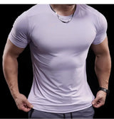 Herren hochelastisches Lauf-T-Shirt | schnelltrocknendes Fitness-Trainingsoberteil