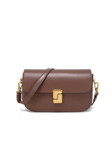 Luxury Split Leather Women's Shoulder Bag | Trend Brand Small Square Bag