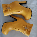 The Apex Buckle: Structural Platform Ankle Boots – Luxury Chunky High-Heel Bootie