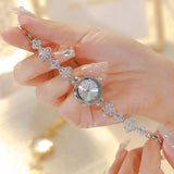 Elegante Damenarmbanduhr in Gold und Silber – Kleine Quarzuhr für Damen