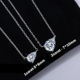 1/3carat Waterdrop Solitaire Moissanite Pendant Necklace with certificate 925 Sterling Silver Pear Cut Diamond Neckchain Woman