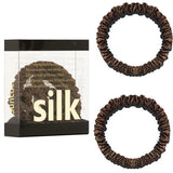 The "Silk-Thread" Slim Set: Premium 100% Mulberry Silk Skinny Scrunchies