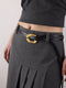 Real Leather Double Rope Thin Belt for Women – Decorative Waist Chain for Dresses & Coats