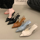 High Heel Sandalen für Damen – modische Slingback-Schuhe mit spitzer Zehenpartie