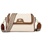 Stone Pattern PU Leather Shoulder Bag | Fashion Mother's Crossbody Bag