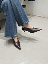 Women's Classic Pointed Toe Thin Heel Pumps