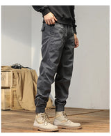 Men’s Winter Y2K Harem Tactical Utility Fleece Cargo Pants