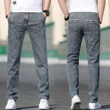 Herren-Loose-Fit-Jeans für den Sommer | Gerade geschnittene Jeans in Grau & Hellblau