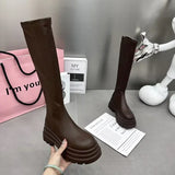 Damen-Winterstiefel Knight – modische Stiefel mit Reißverschluss hinten
