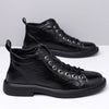 Men's Handmade Leather Loafers Boots Fashion Ethnic Style Casual Shoes Comfortable Lightweight Breathable Mens Boots