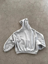 Herren Wende-Kapuzenpullover mit Reißverschluss – Übergroße karierte Streetwear, einfarbiges Retro-Sweatshirt